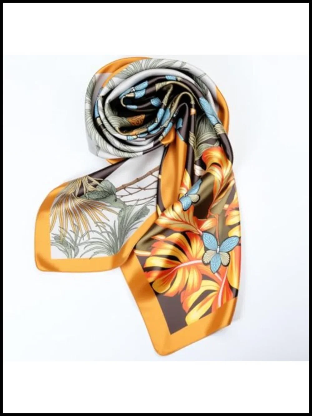 2 Pack 35 Inch Silky Head Scarf Satin Bandana for Sleeping Hair Wrapping